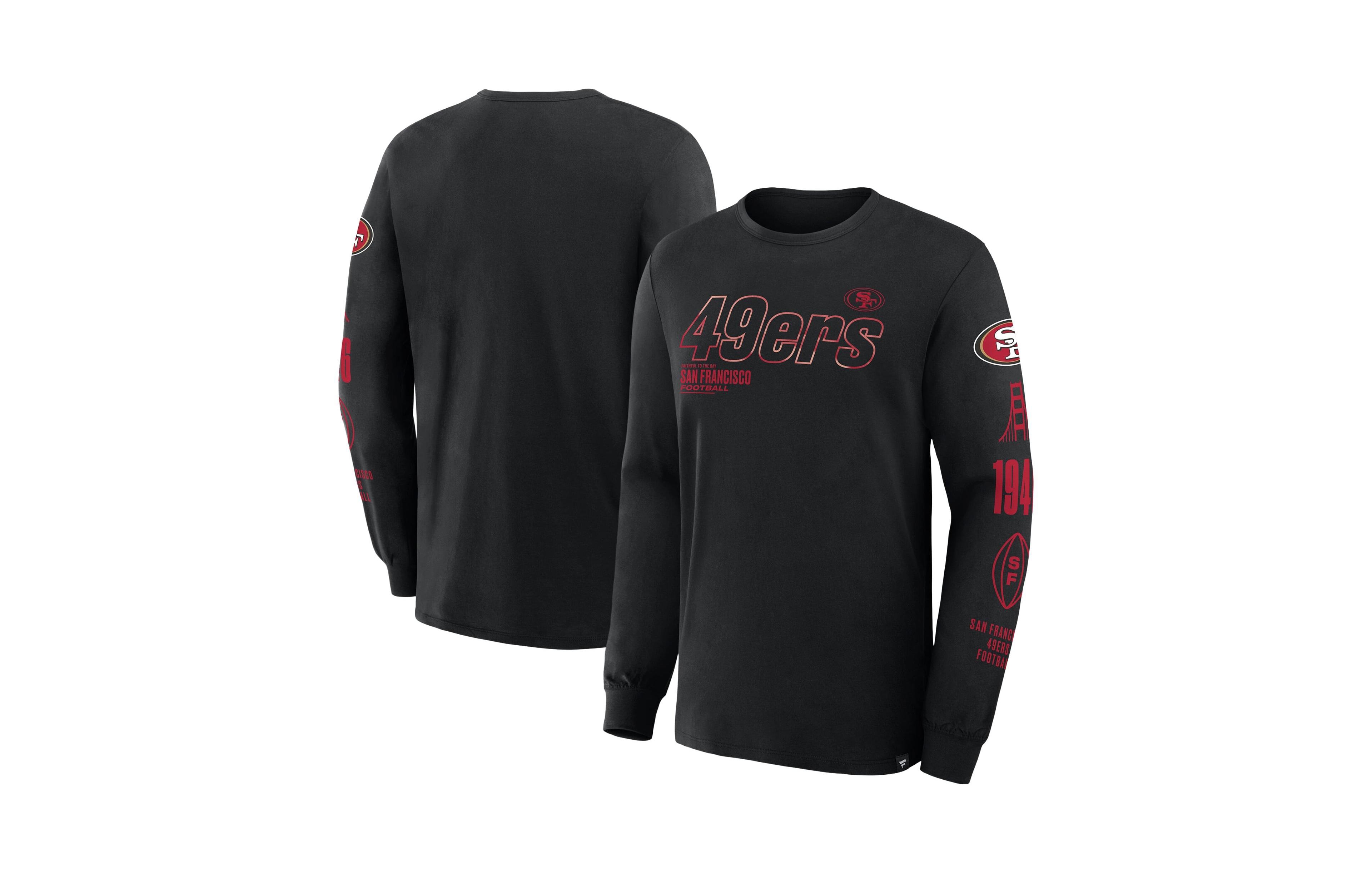 Fanatics Men's Big & Tall Checkdown Pass Long-Sleeve Screen-Print T-Shirt