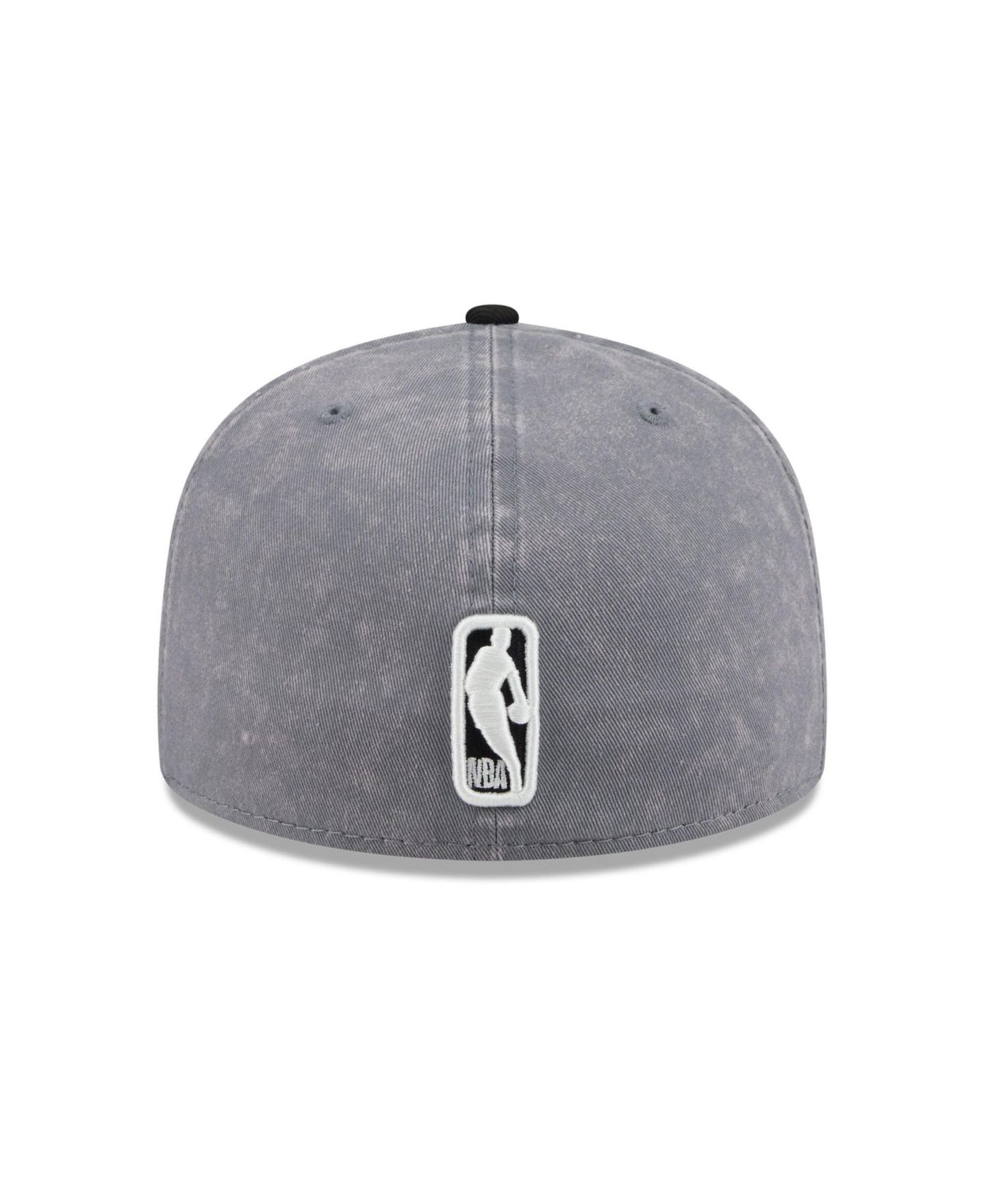 Мужская кепка New Era Gray/Black Detroit Pistons Washed 59FIFTY Fitted Hat — фото 4