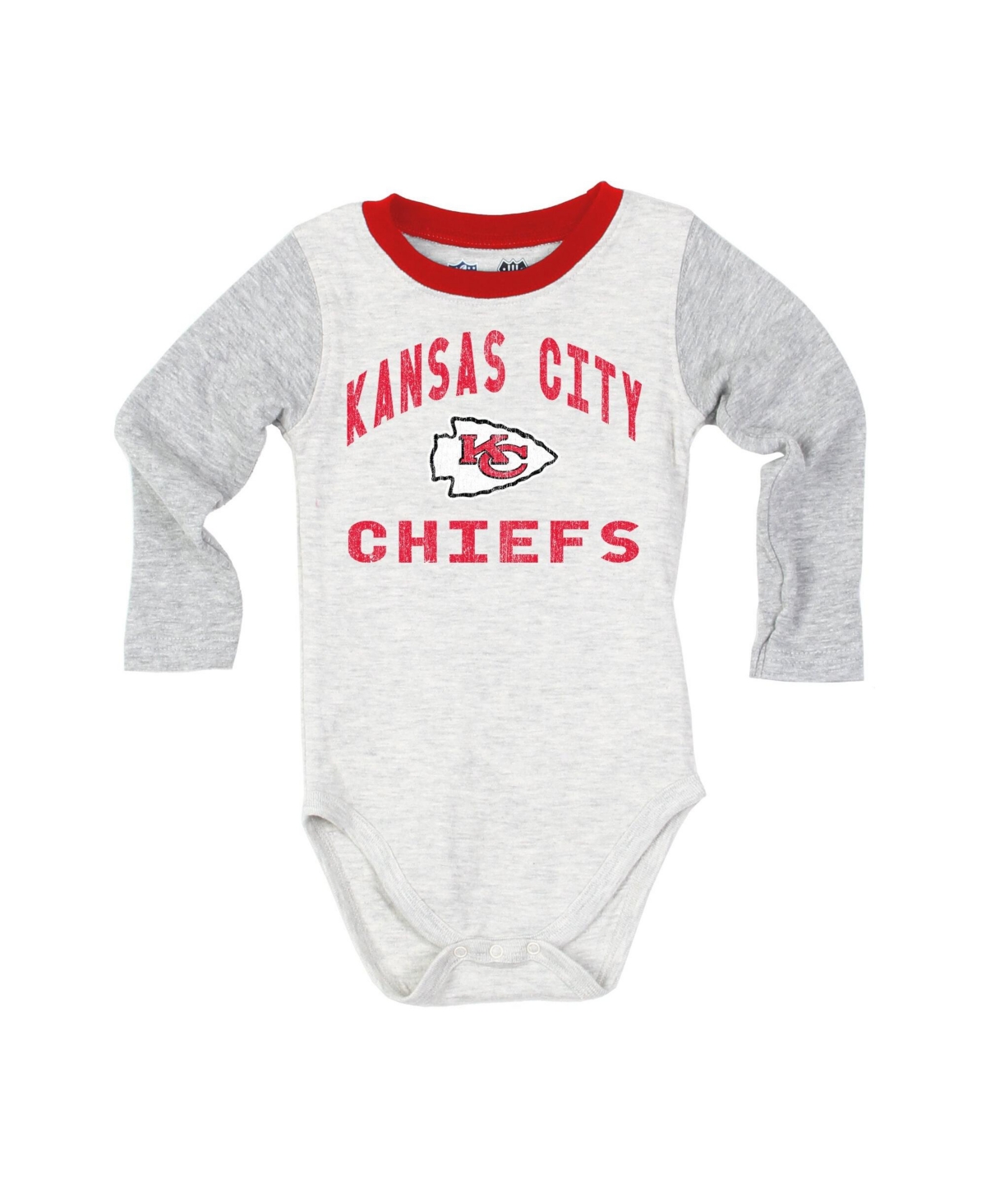 Wes & Willy Baby Boys' and Girls' Jie Hopper Kansas City Chiefs Long-Sleeve Rib-Knit Bodysuit and Sweatpants, 2-Piece Set