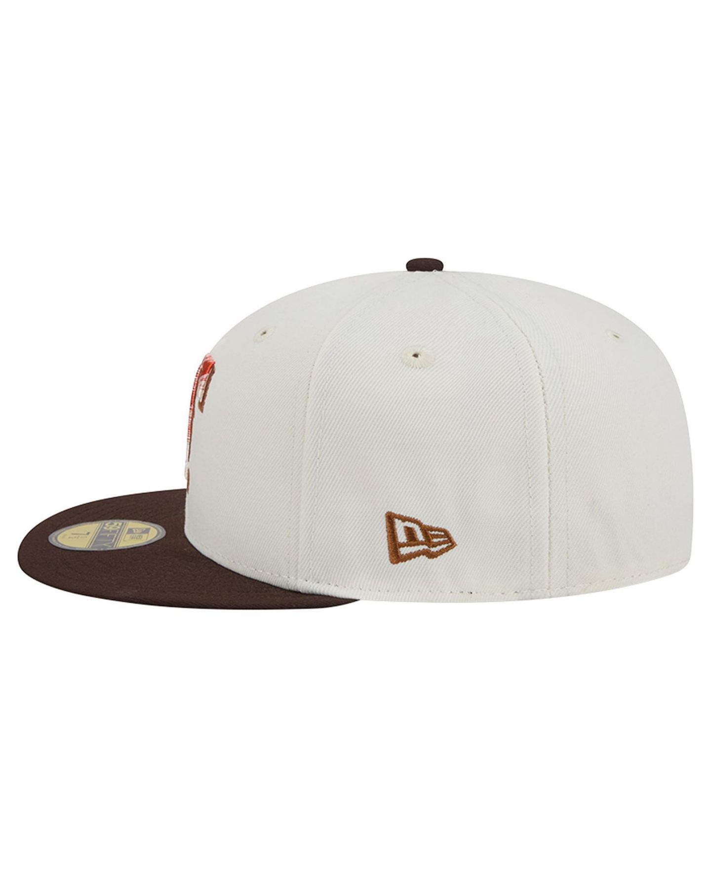 Мужская кепка New Era Natural/Brown Texas Rangers Pumpkin Spice 59FIFTY Fitted Hat — фото 6