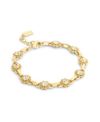Women's Adjustable Crystal Heirloom Tea Rose Bracelet