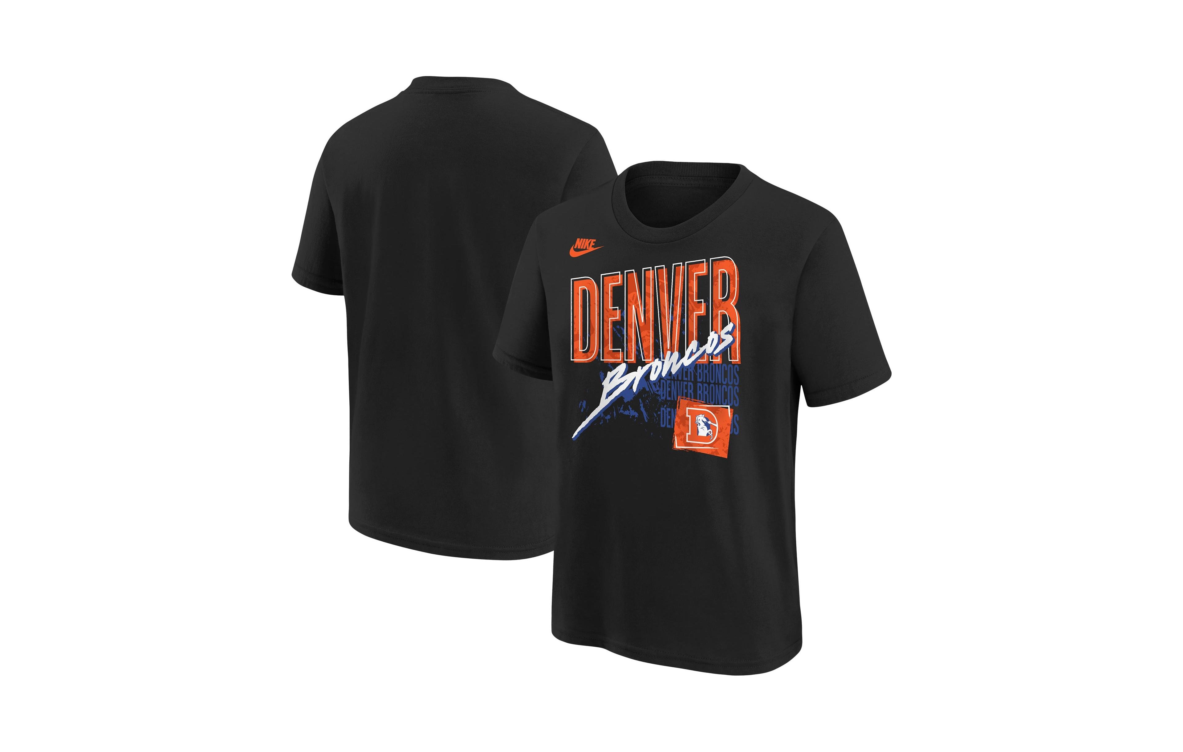 Nike Boys' and Girls' Denver Broncos Graphic Throwback T-Shirt