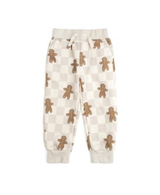 Toddler Boys' 2T-5T Gingerbread Holiday Fleece-Lined Joggers