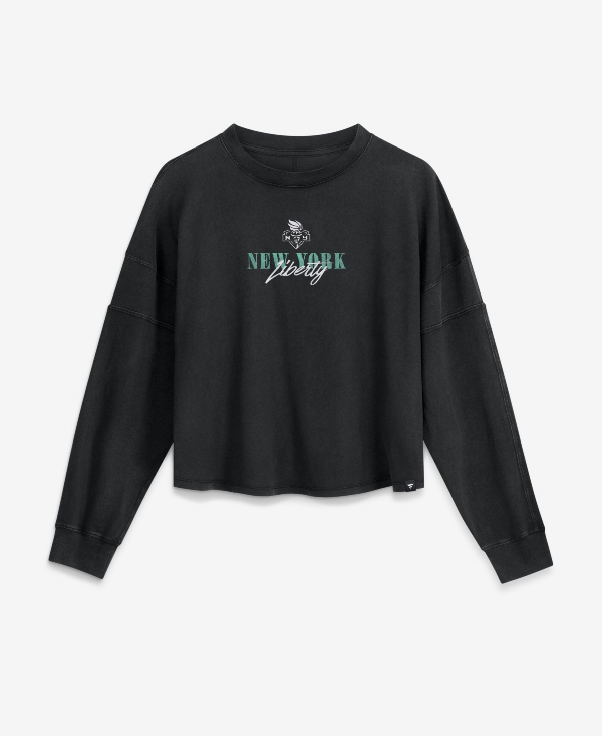 Fanatics Women's New York Liberty Oversized Long-Sleeve Top - Black