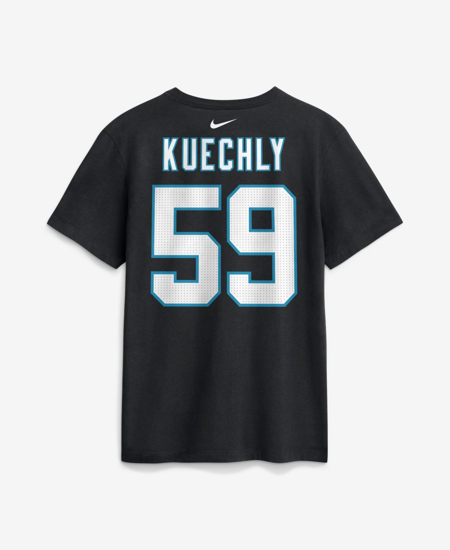 Мужская футболка Nike Luke Kuechly Black Carolina Panthers Retired Name & Number — фото 3