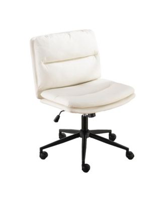 Bizerte Adjustable Swivel Criss Cross, Wide Seat Office or Vanity Chair