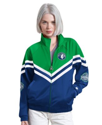 Women's  Navy Minnesota Timberwolves Fan Club Full-Zip Raglan Track Jacket