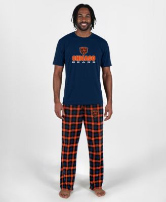 Men's  Navy Chicago Bears Big & Tall Highland Sleep Set