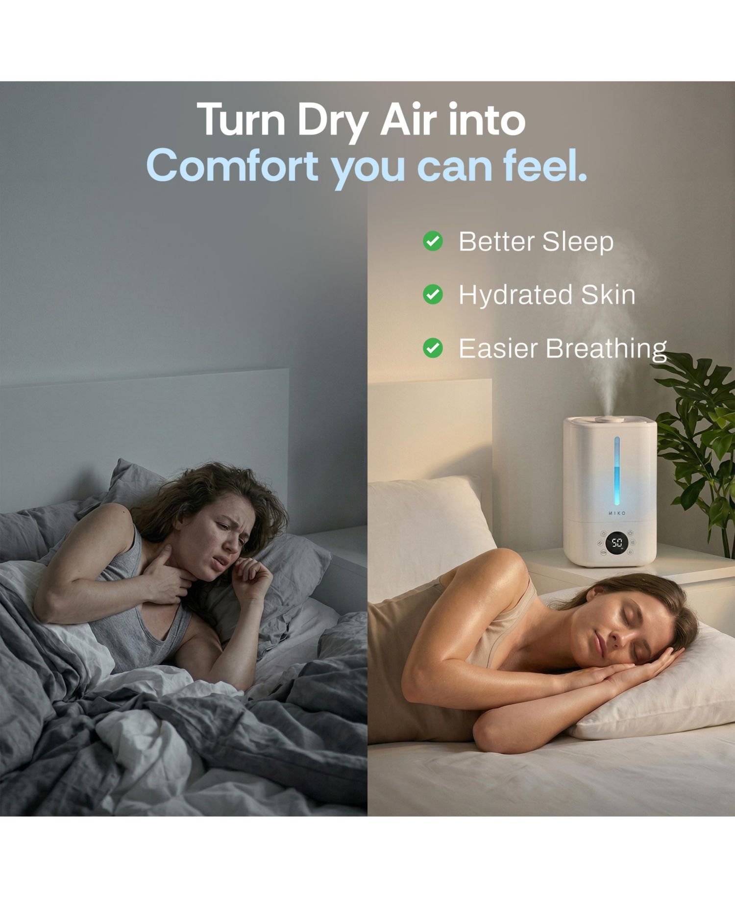 Myst 4.5L Cool Mist Humidifier with Auto Humidity Control, Remote and Aromatherapy