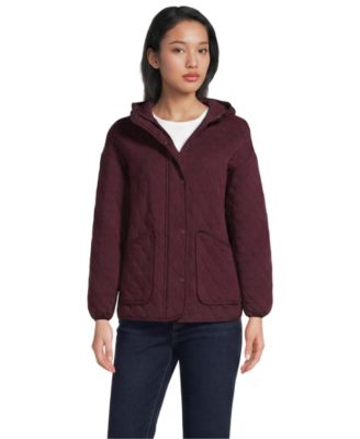 Women's RainDefense Knit Quilted Hooded Full Zip Jacket