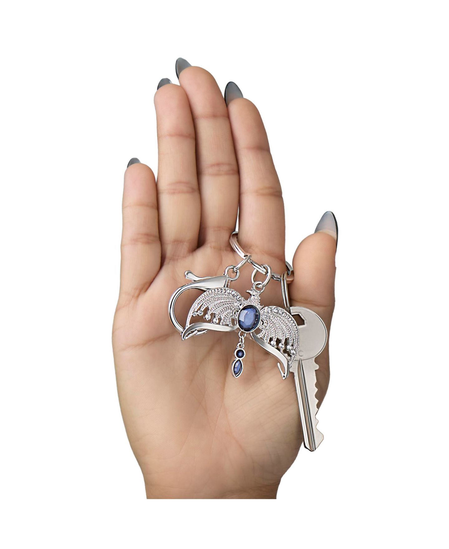 Женский брелок Harry Potter Ravenclaw Diadem Officially Licensed Keychain, цвет: Серебряный — фото 3