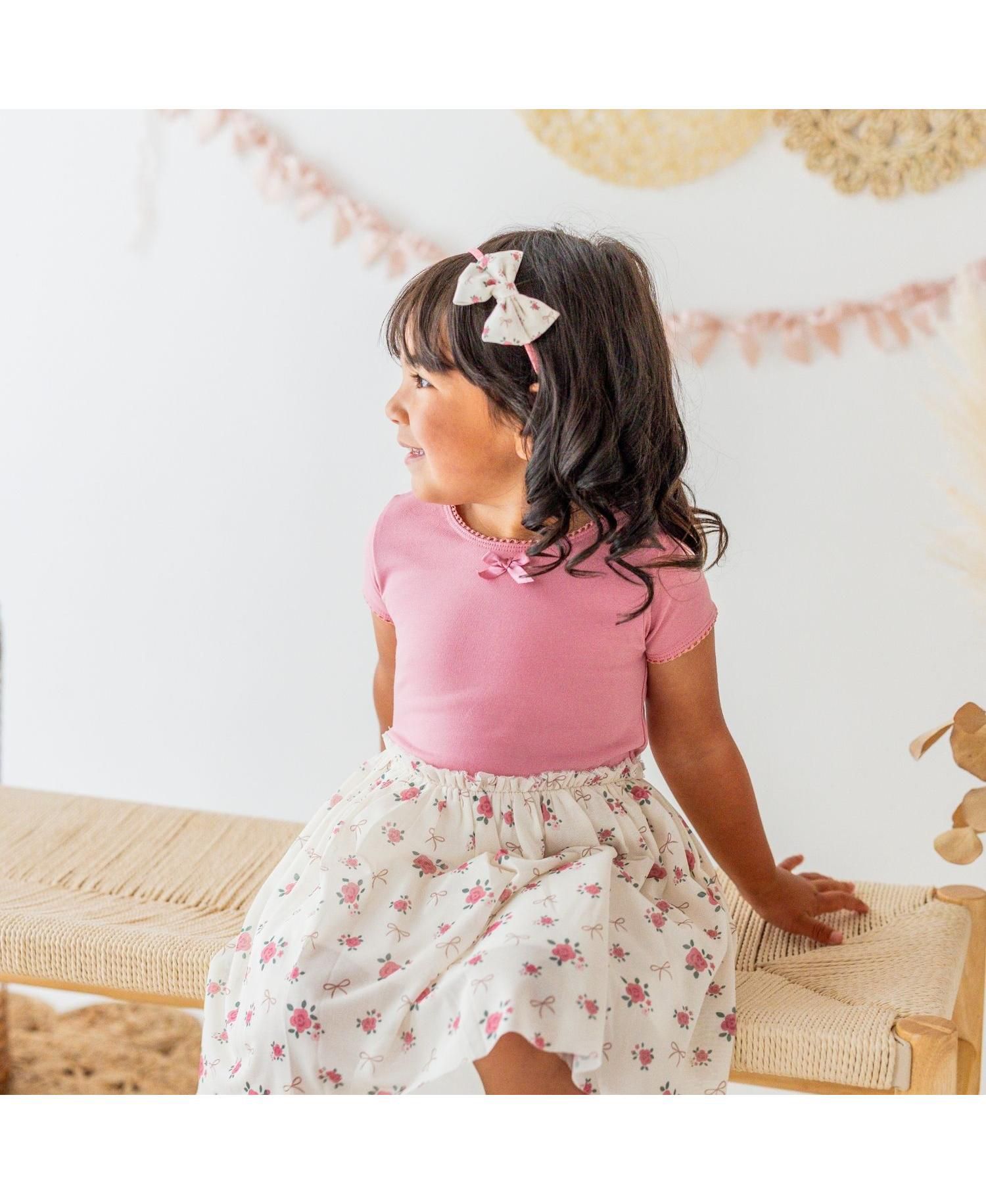 Baby Girls Coquette Rose Short Sleeve Tutu Dress