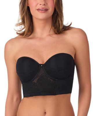 Lace Allure Strapless Lace Bustier
