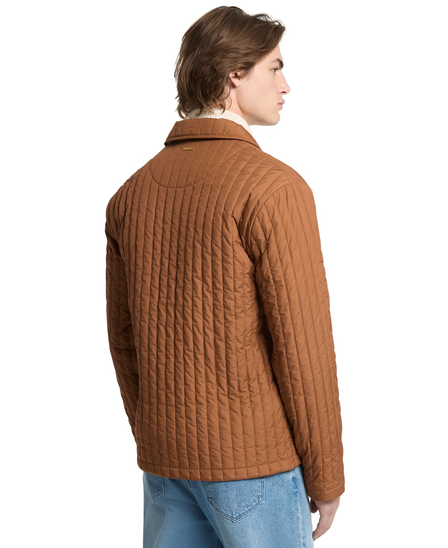 Men's Narrow Quilt Chore Point Collar Jacket