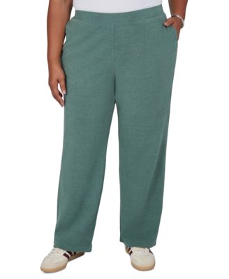 Plus Size Pull-On Straight Pants