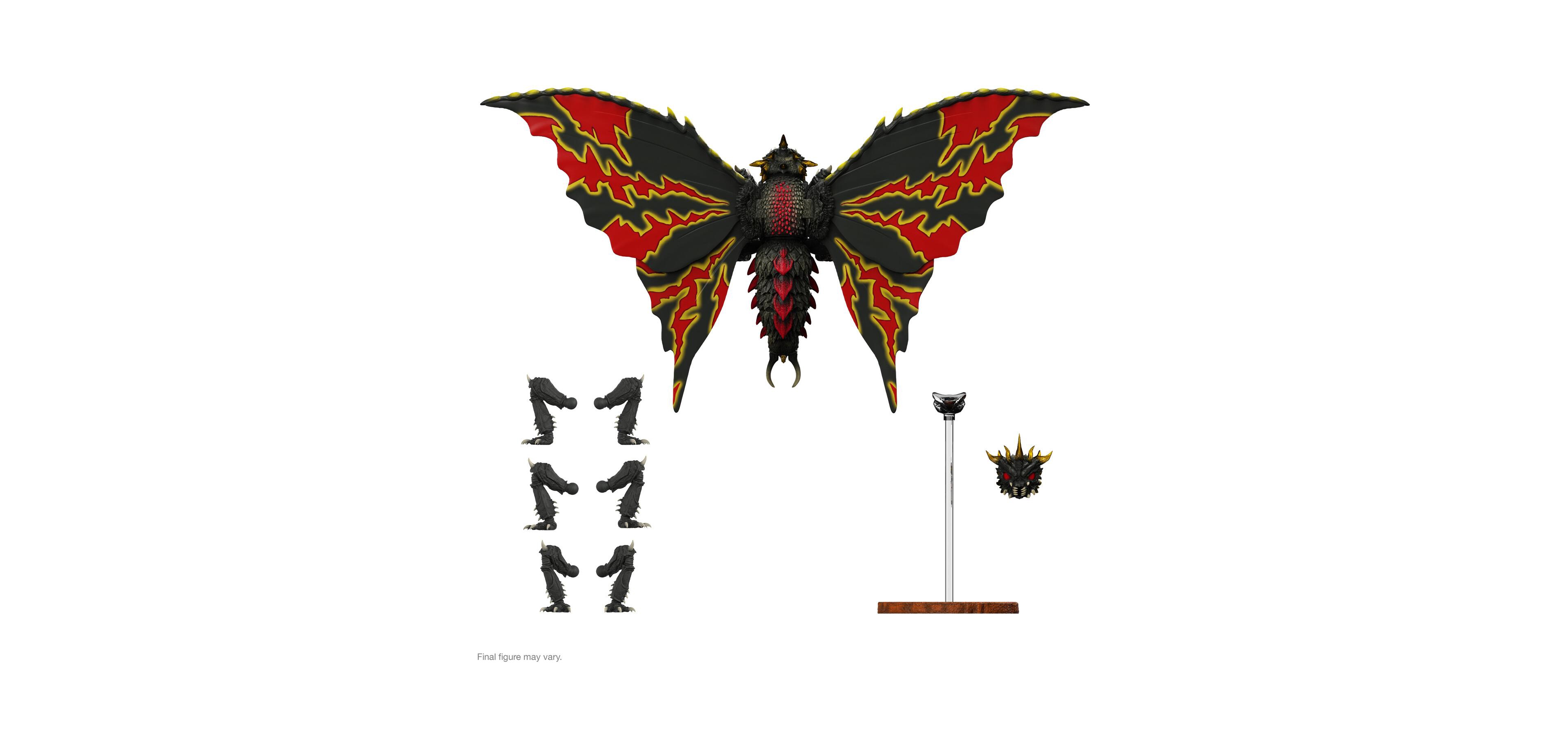 Super7 Toho Ultimates! Battra 5.6" Articulated Interchangeable-Parts Action Figure, Ages 14+