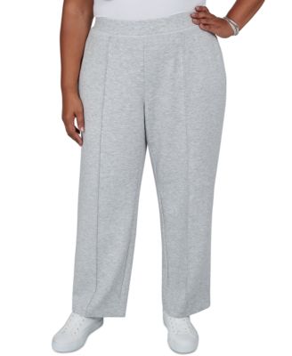 Plus Size Wide-Leg Pull-On Pants