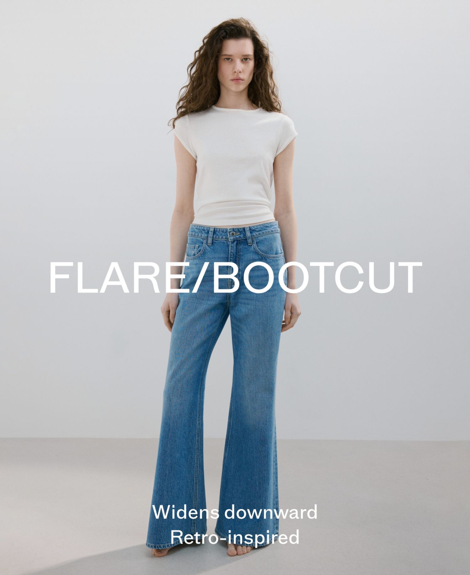Women's Drawstrings Flared Jeans