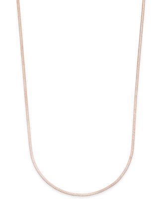 Giani Bernini - Snake Chain Necklace in 18k Rose Gold-Plated Sterling Silver