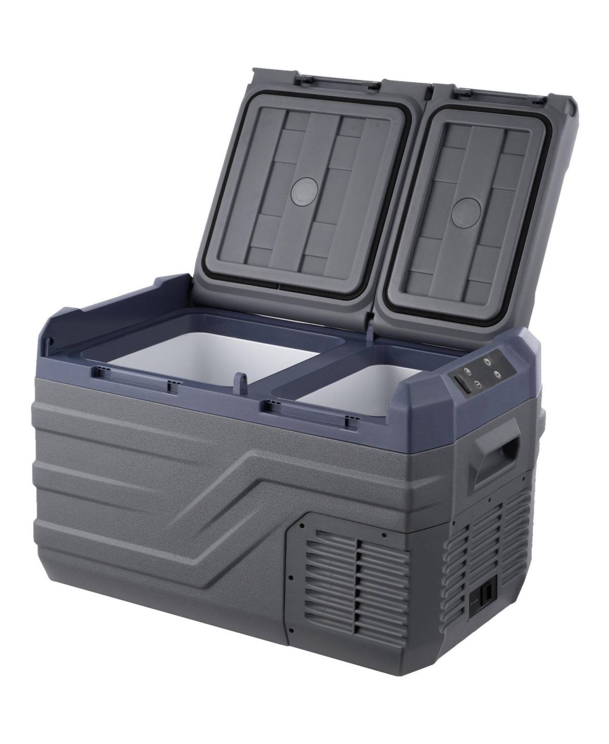 Sevorley Portable Electric Cooler, Dual Zones, 25L Capacity, 24V for Camping, Travel and Outdoor Activities