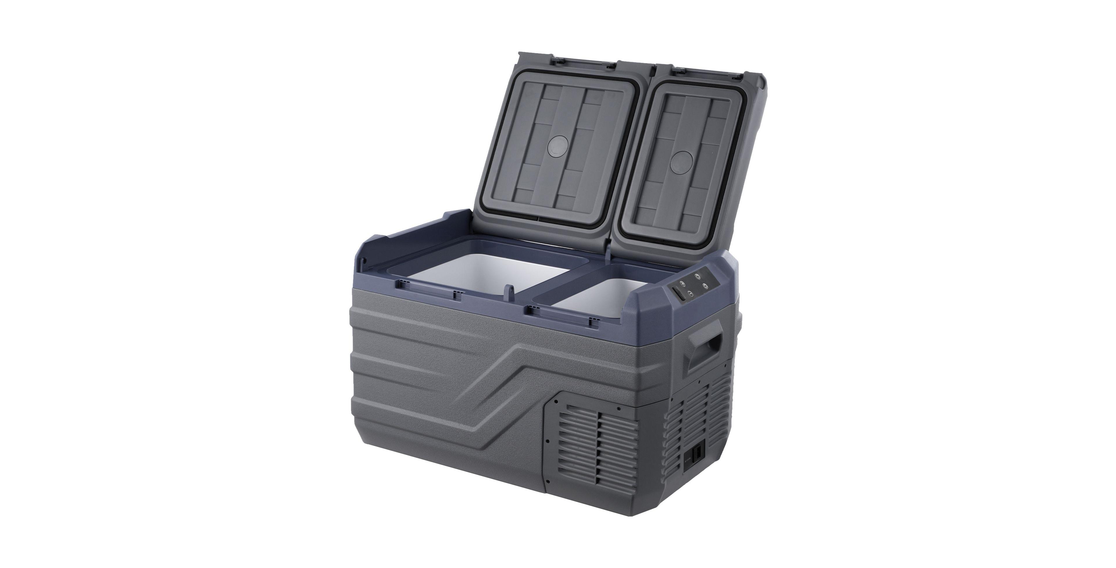 Sevorley Portable Electric Cooler, Dual Zones, 25L Capacity, 24V for Camping, Travel and Outdoor Activities