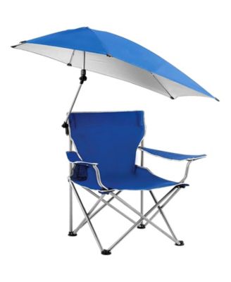 Outdoor Chair, Folding Design, Carry Bag, Cup Holders, Umbrella for Camping, Travel and Outdoor Activities