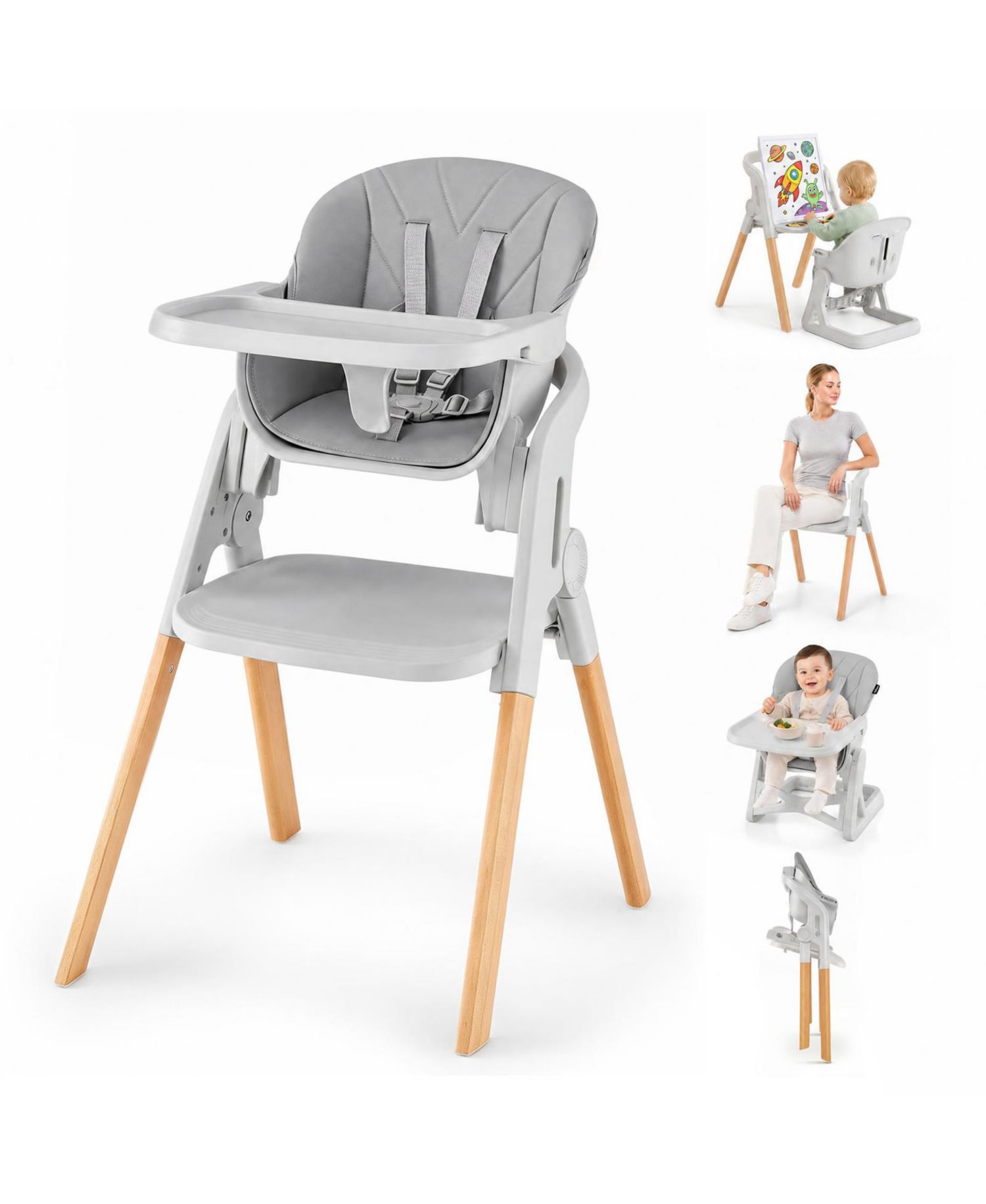 7-in-1 Convertible Foldable High Chair