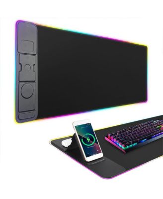 7-in-1 RGB Gaming Mouse Pad with 15W Wireless Charging, 31.5" x 15.8"