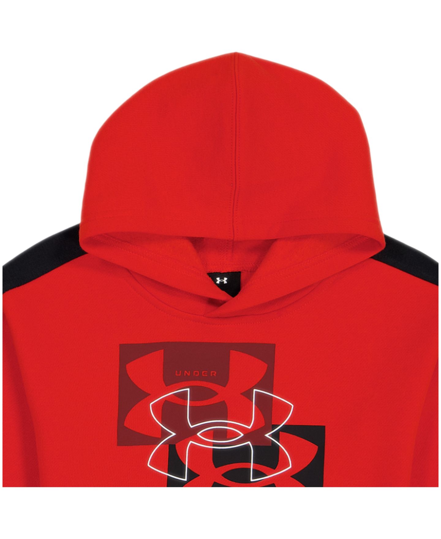 Комплект Under Armour Rival Fleece Long-Sleeve Crewneck Sweatshirt and Joggers, 2-Piece Set для мальчиков, цвет: Красный / Чёрный — фото 4