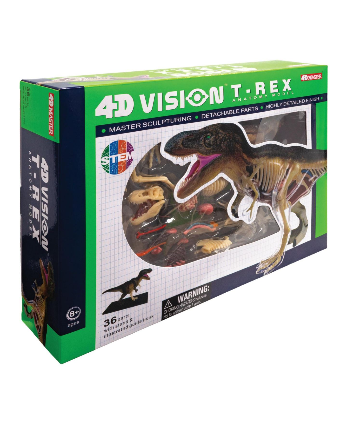 Детские игрушки University Games 4D Vision T-Rex Anatomy Model, 36-Piece Science Kit, от 8 лет, цвет: Серый — фото 3