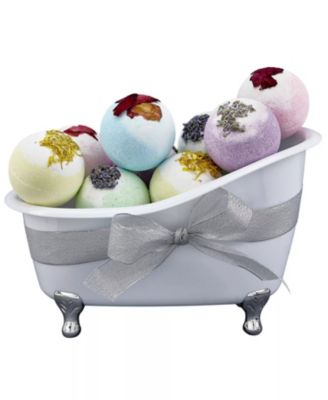 Bath Bomb Gift Set, 10 Piece Variety Spa Bath Set for Women, Luxury Self Care and Skin Care Gift Set with 5 Fragrances