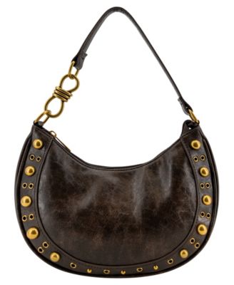 Dune Studded Gold-Tone Small Shoulder Handbag