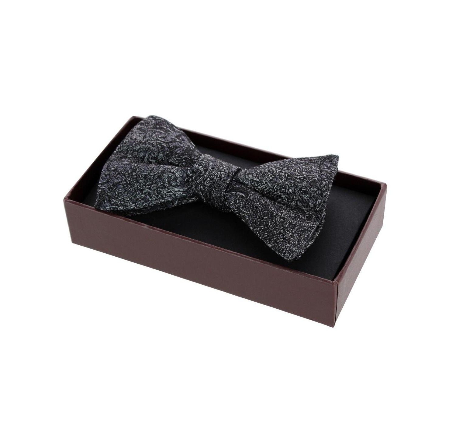 Men's Esteban Scrolling Vines Tone-on-Tone Silk Bow Tie