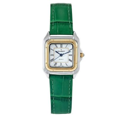 Women's Watch 32mm Square Tank Shape Leather Strap Watch