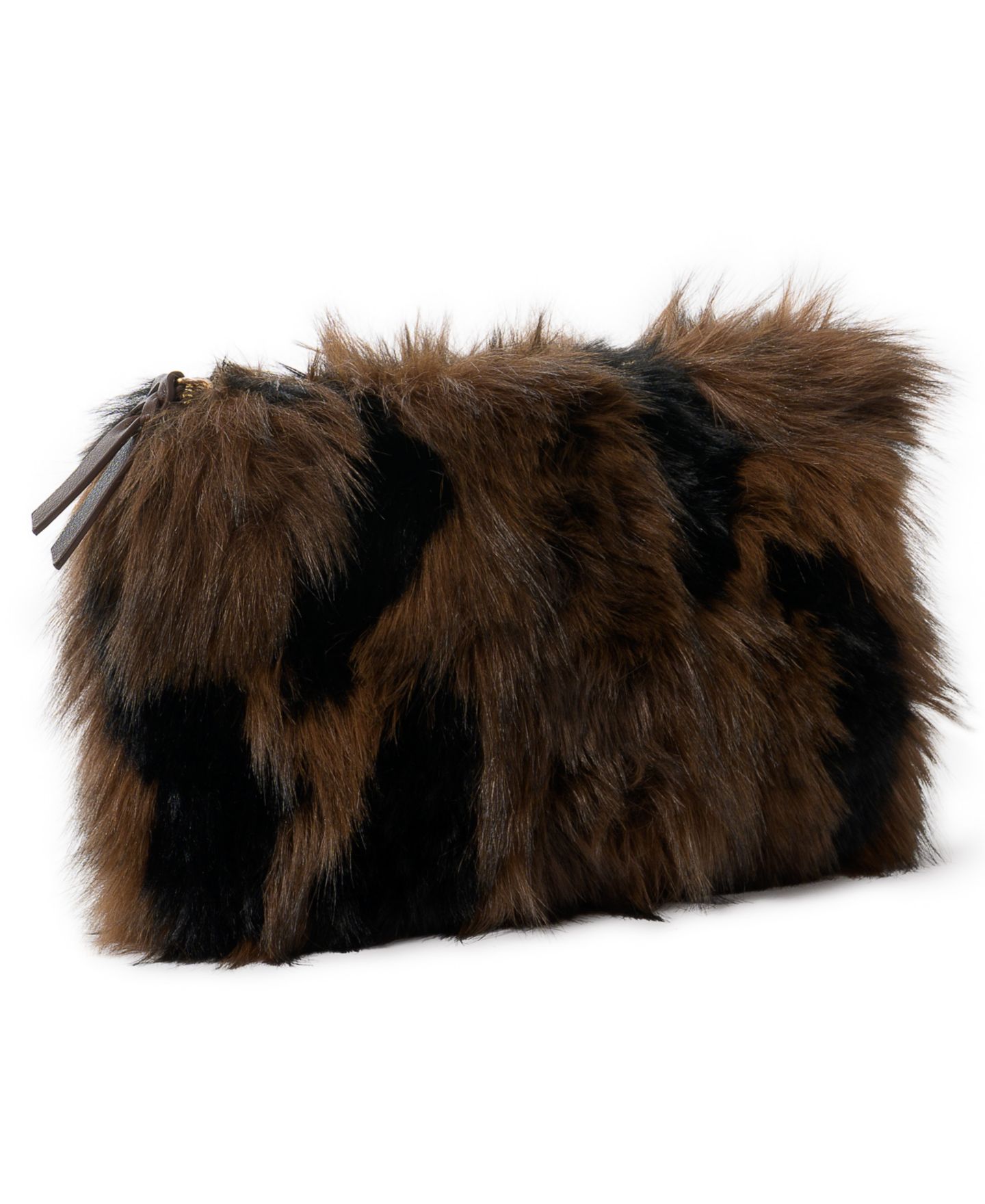 Женский клатч Sunwin Sophia Evening Small Clutch Faux Fur Handbag, цвет: Коричневый — фото 2
