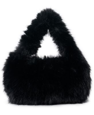 Sophia Small Hobo Faux Fur Handbag
