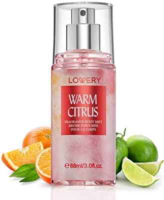 Warm Citrus Body Mist Spray, Fresh Citrus Fragrance with Orange, Mandarin, Lemon, Neroli, Jasmine and Vanilla Notes, 3 fl oz