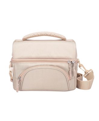 Lunch Bag With Adjustable Strap and Outer Pocket Camping Outdoor Picnic