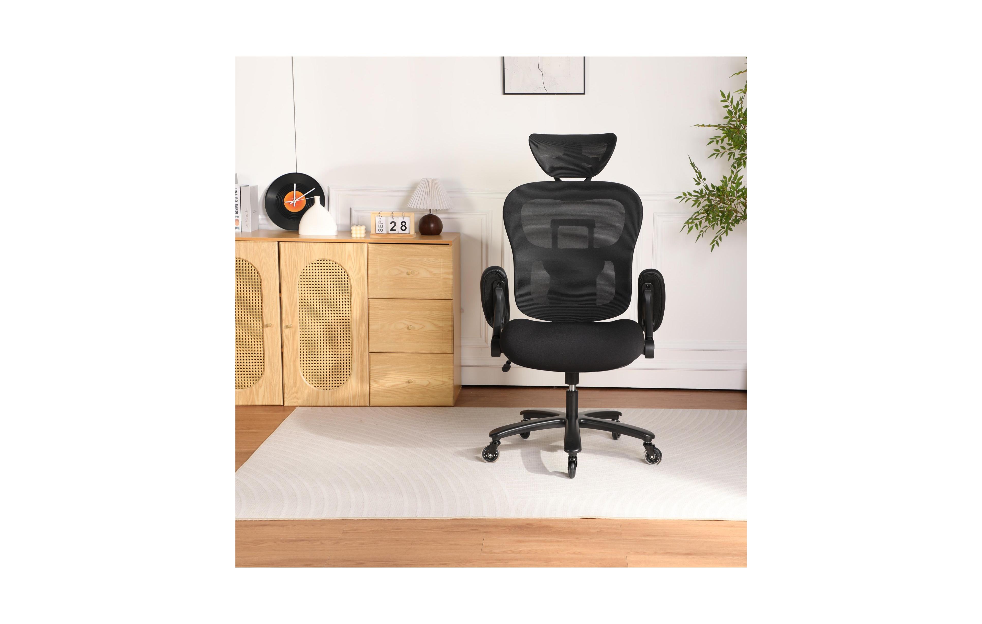 Clihome 500LBS Big and Tall Office Chair Mesh Breathable, Gaming with Adjustable Backrest Height