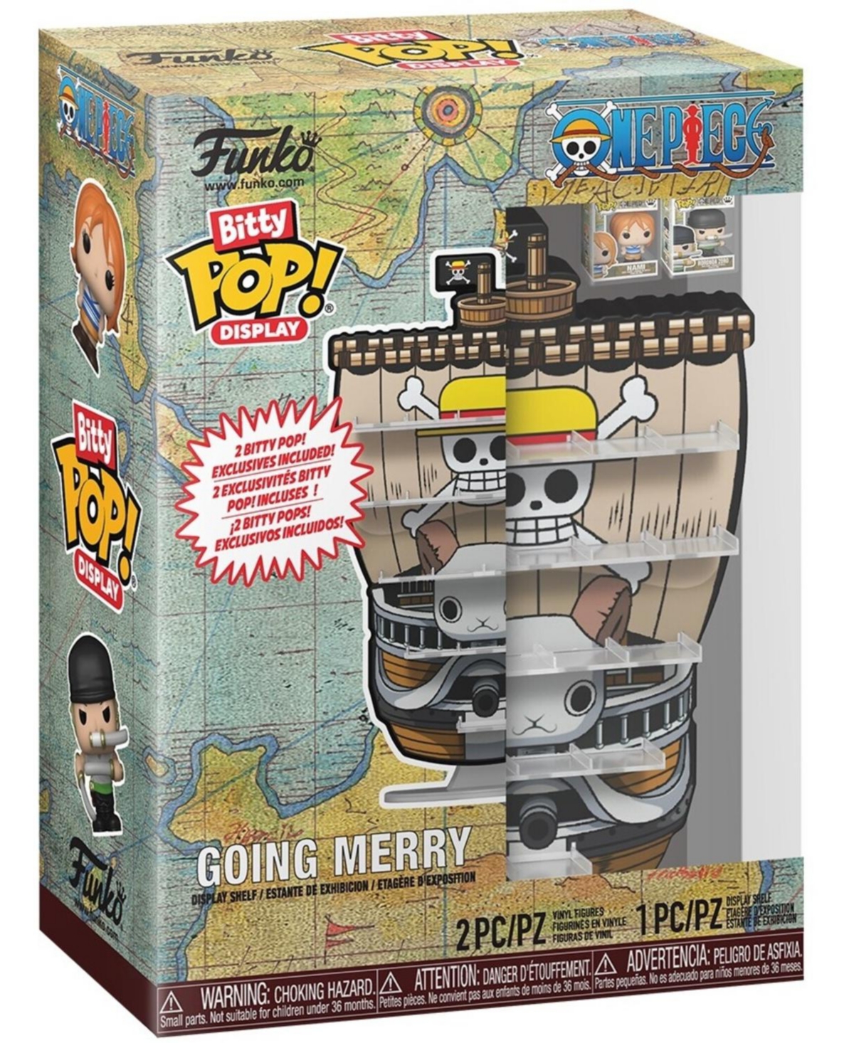 Funko Bitty Pop! One Piece Going Merry Display 3-Piece Set, Ages 3+