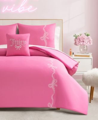 Hotel Stripe Leopard Bows 6-Piece Bed in a Bag Comforter Set, Twin/Twin XL