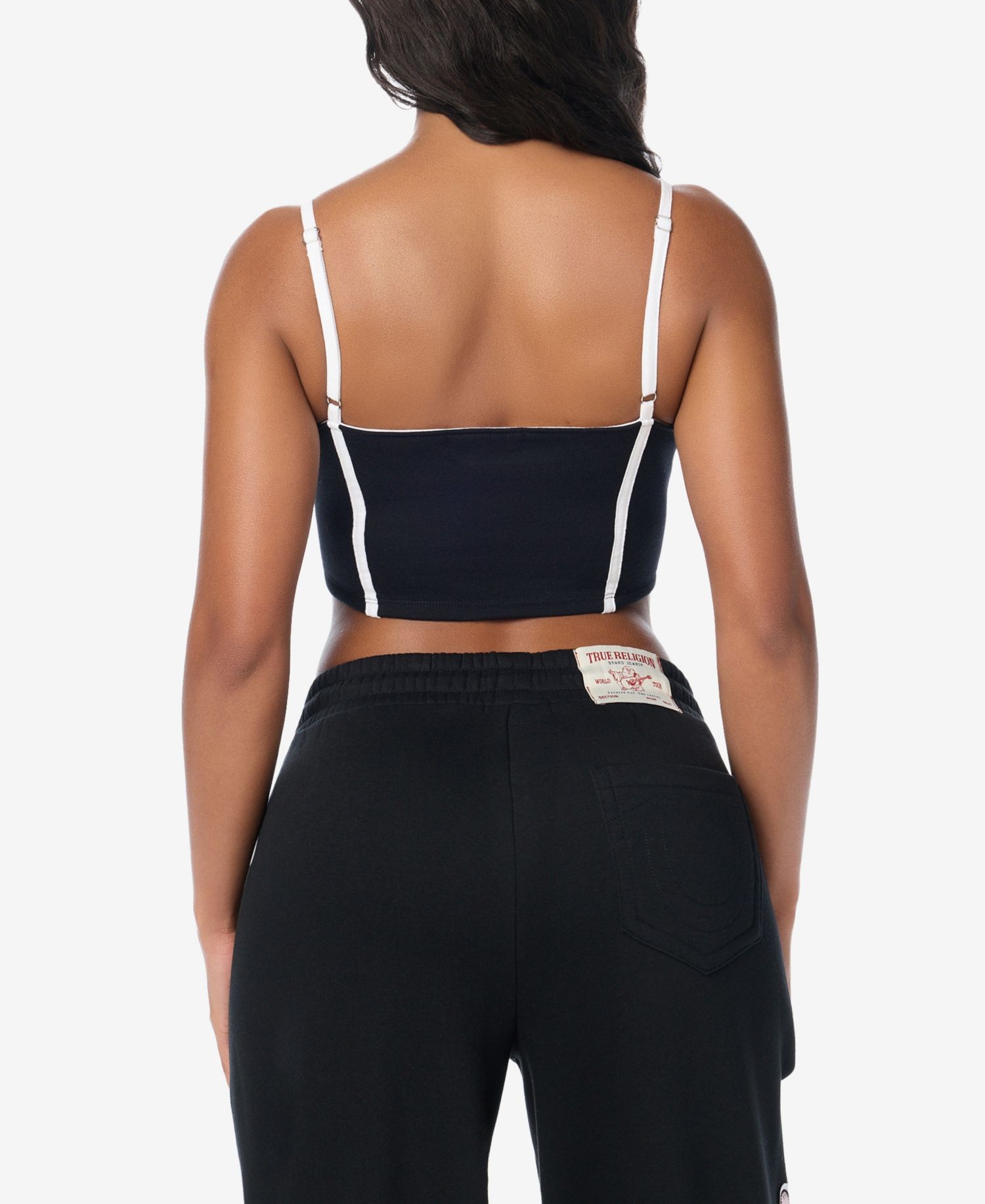 Women's Embroidery Fleece Bustier Top