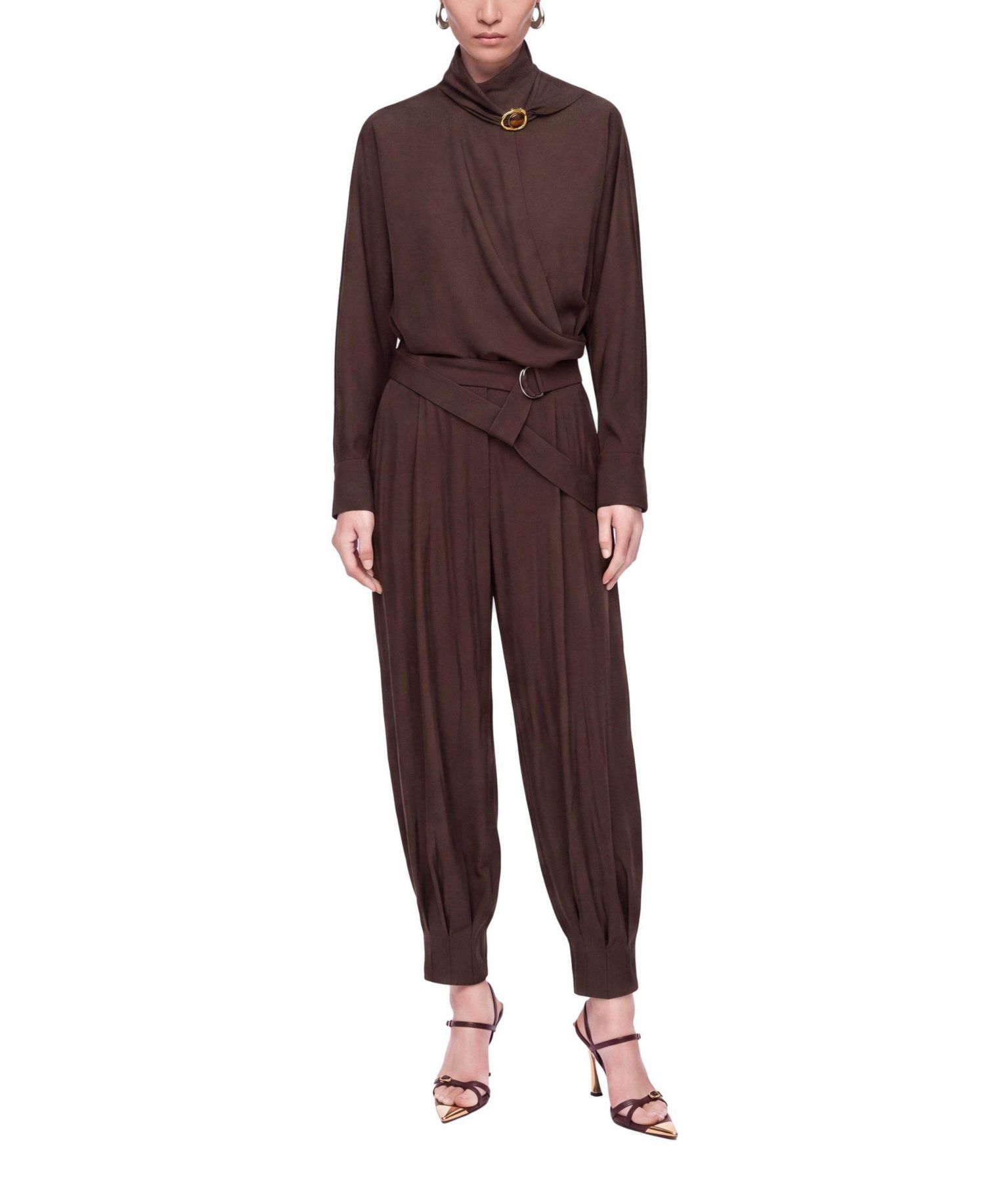 Women's Belted Harem Trousers