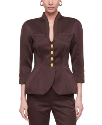 Women's Boned Stand Collar Jacket