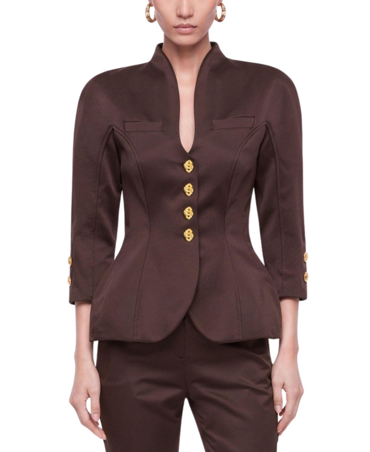Nocturne Women's Boned Stand Collar Jacket