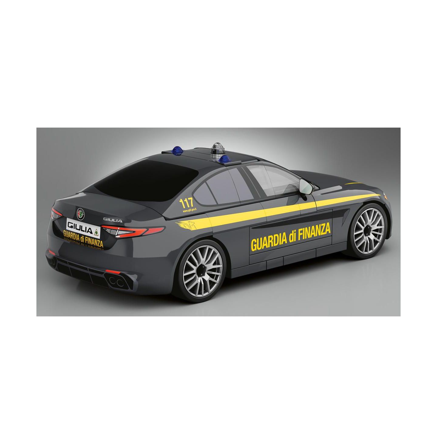 Детский конструктор COBI Alfa Romeo Giulia Quadrifoglio Guardia di Finanza 97-Piece Building Set, Ages 6+ — фото 6