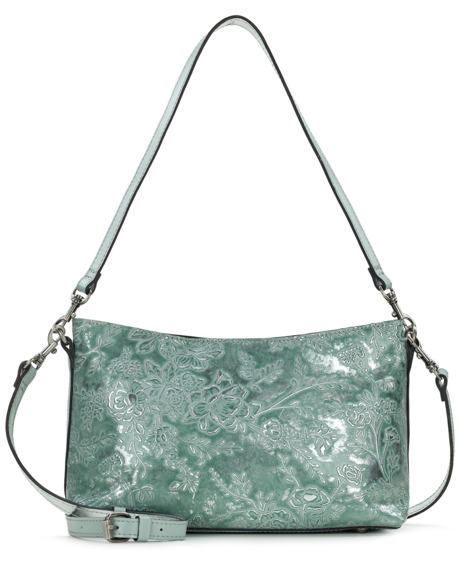 Betta Rose Garden Leather Small Crossbody Handbag