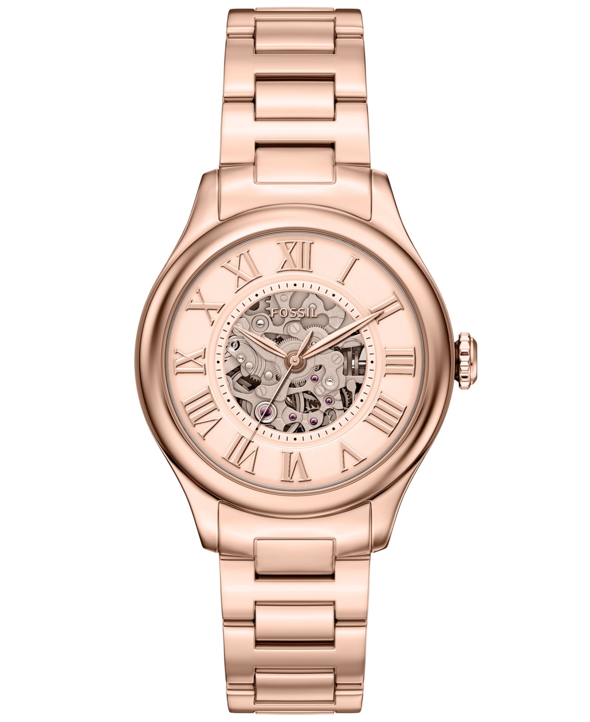 Fossil Women's Automatic Luxury Gilmore Stainless Steel Watch, 36mm - Rose Gold
