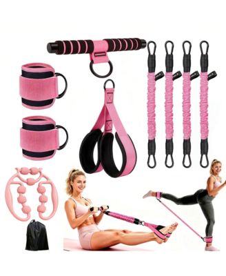 Multifunctional Home Gym Set Adjustable Resistance Band Full Body Workout Equipment
