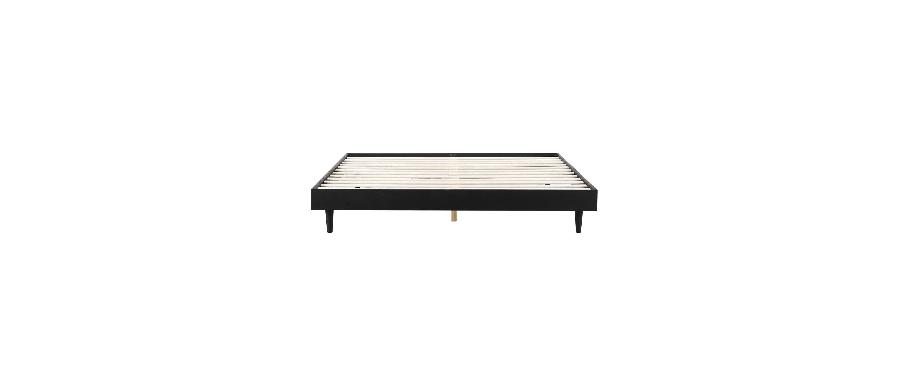 Slickblue Modern Platform Bed Frame with Mid-Century Style for Bedroom